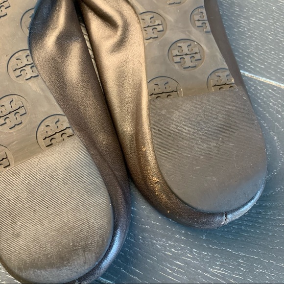 HP {Tory Burch} Dark Chocolate Reva Flats Women’s 7 Ballet - Picture 8 of 14